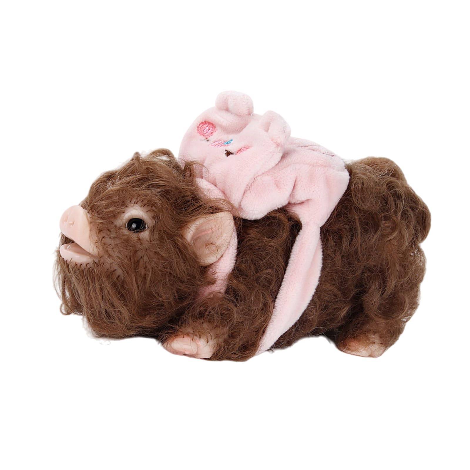 Giocattolo Elastico da spremere in Silicone Piggy con, 2pcs Set | Bambola a forma animale elastica morbida da spremere per bambini adulti Fai finta giocare Attività Genitori