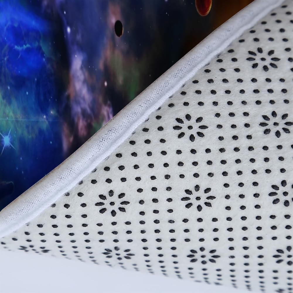 Sternenhimmel, Weltraum, Nachthimmel, Sterne, 3D-Teppich, geeignet für Wohnzimmer, Badezimmer, Eingang, rutschfeste Matte, Fußmatte, Küchenteppich