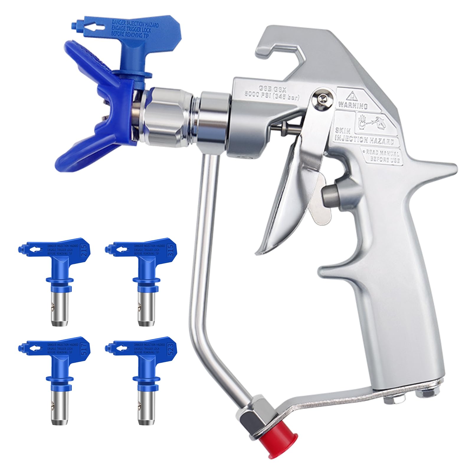 Pistolet à peinture sans air 5000 PSI pulvérisateur haute pression buse 517 modèle 246240