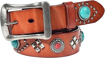 ターコイズ　ベルト　ビンテージ Amazon | [ZNEL] レディース メンズ パンク ロック ゴシック