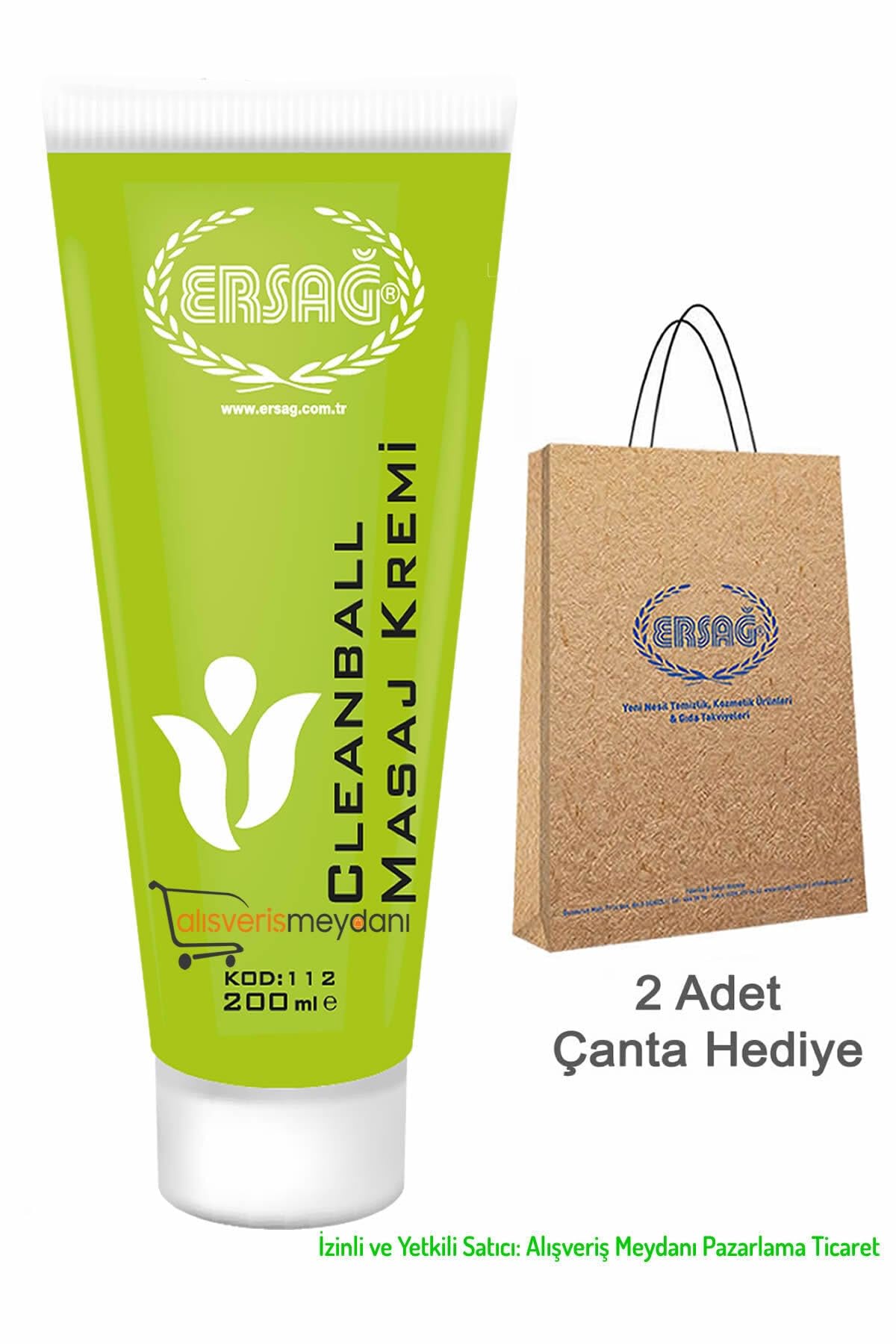 Ersağ Cleanball Masaj Kremi 200 Ml
