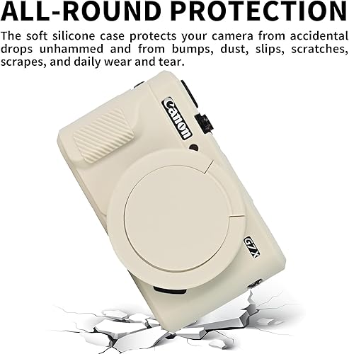 Miniatura 52 de Easy Hood G7X Mark II Case G7X Funda de silicona para cámara, funda protectora de silicona suave para cámara réflex digital Canon Powershot G7X Mark