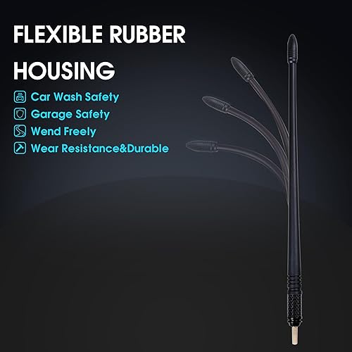 Miniatura 4 de Sukemichi Antena de 13 pulgadas para Toyota FJ Cruiser 2007-2015, Toyota Tundra 2000+, recepción de radio mejorada, núcleo interno de cobre