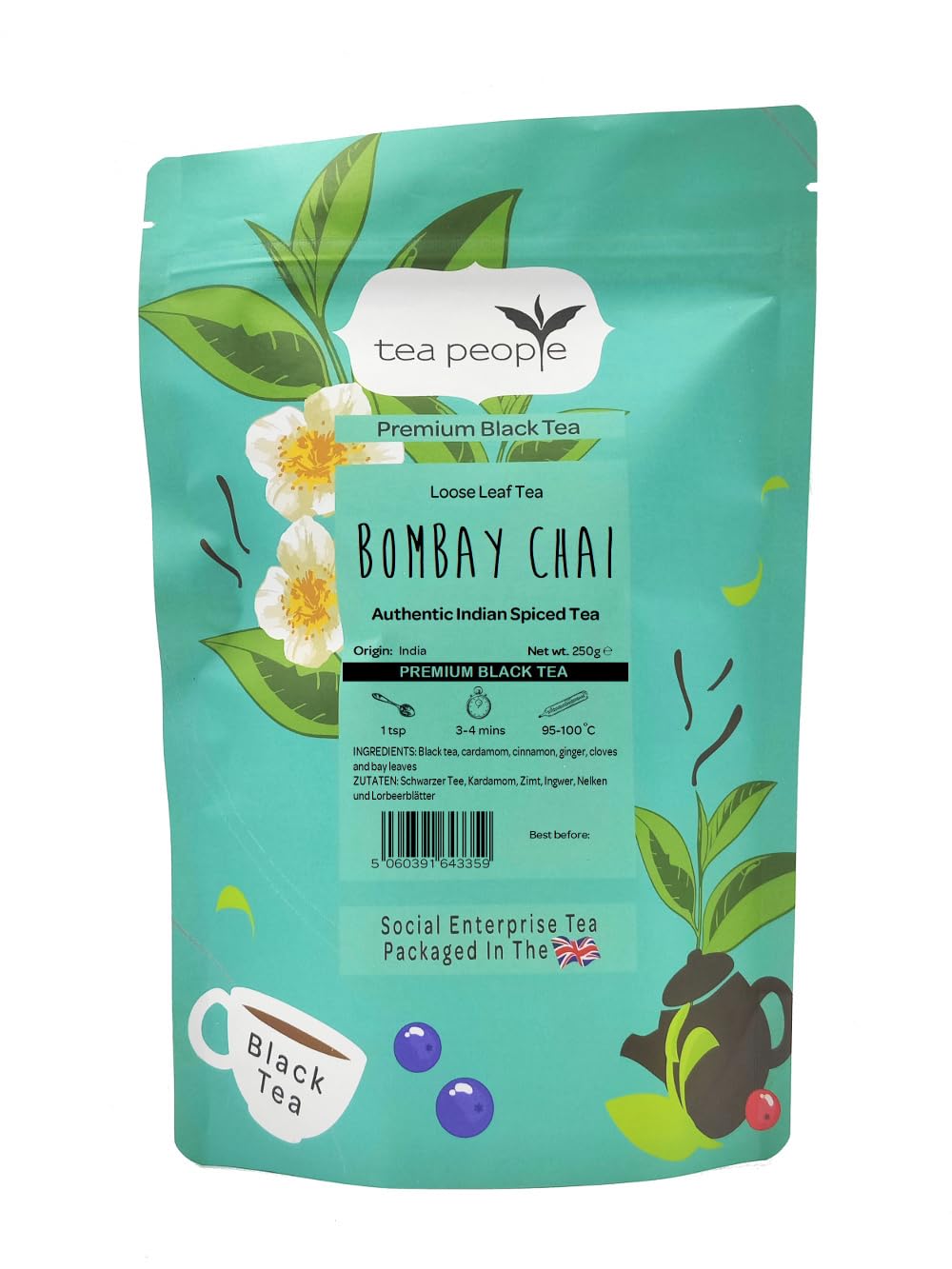 Tea People Bombay Chai, 250 g Loose Tea Pack
