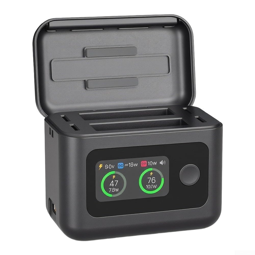 Hub di ricarica per Insta360 X6, caricatore rapido da 27 W con display LED