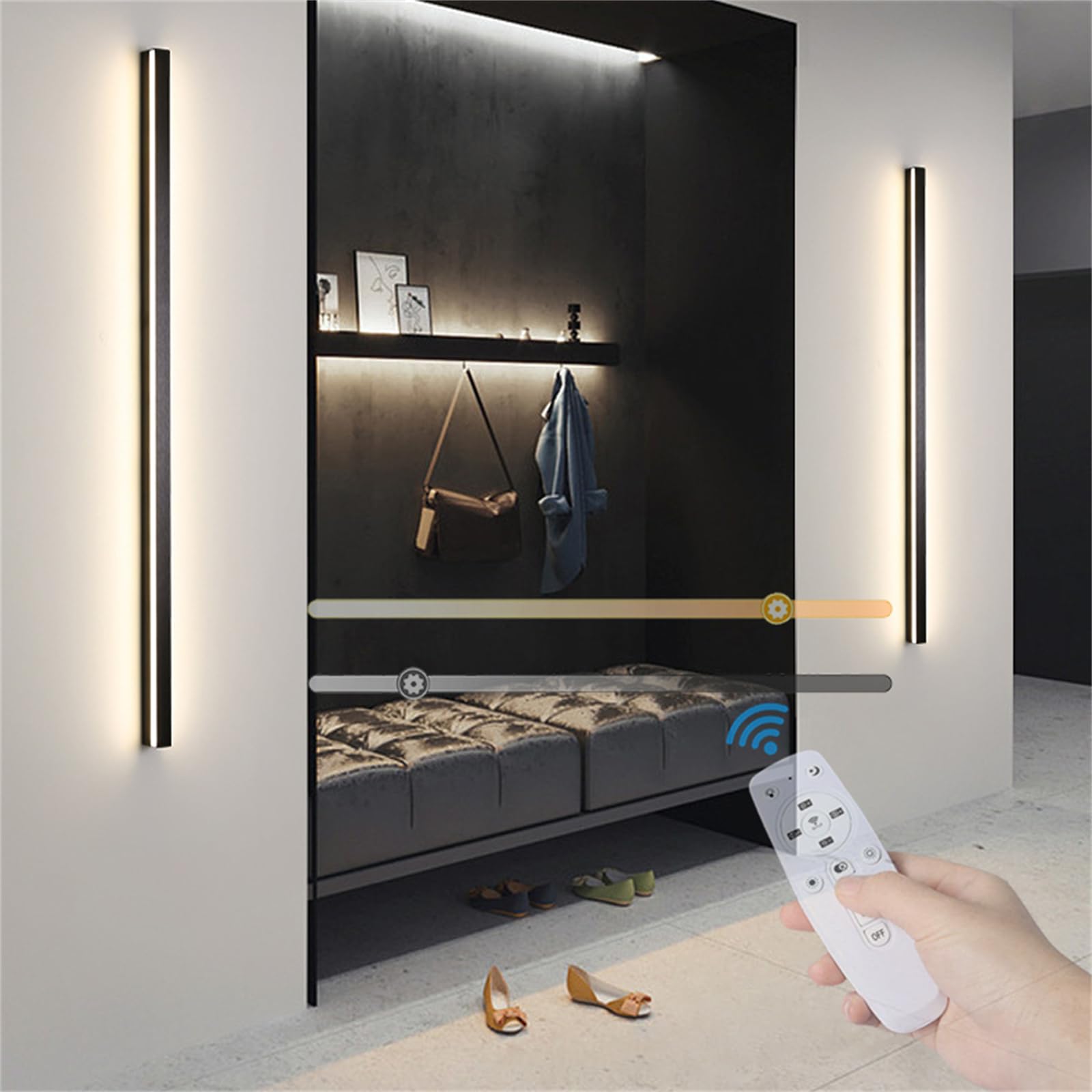 Lámpara de pared interior ideal para iluminar el pasillo de casa y la zona de la escalera 8
