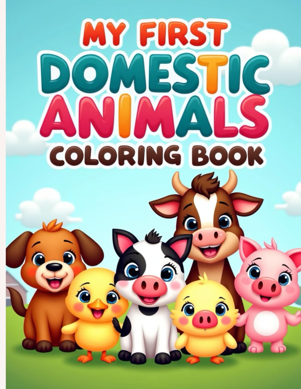 MY FIRST DOMESTIC ANIMALS COLORING BOOK