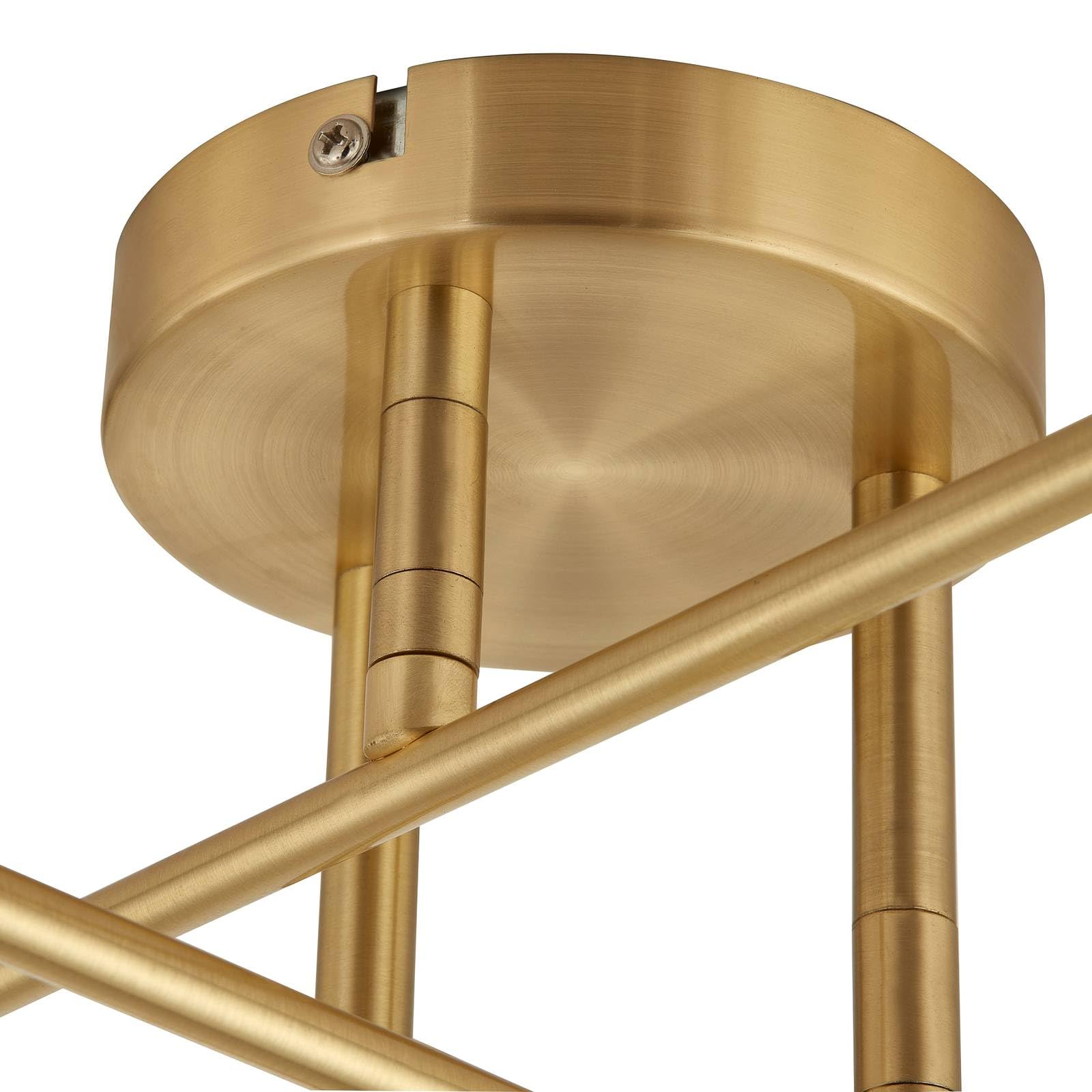 Lindby lámpara de techo en oro, plafón | lámpara de salón, e27, 6 bombillas, moderno para comedor, pasillo, dormitorio, sala de estar, salón