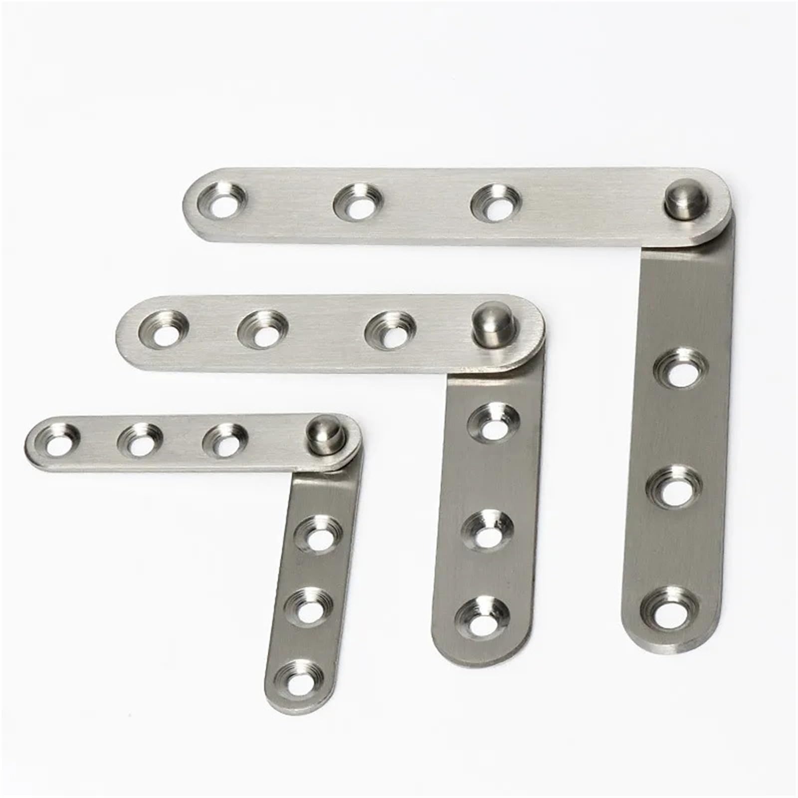 LYEUXHJPX Chicken Beak Hinge Seven-Word Hidden Pivot Hinges Offset Knife Inset Door 360 Degree Rotating 1Pcs(A-2pcs)