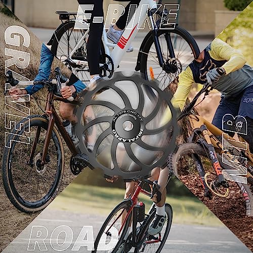 IMPALAPRO Roda de polia de desviador de cerâmica grande para bicicleta 15T/17T AL7075 compatível com