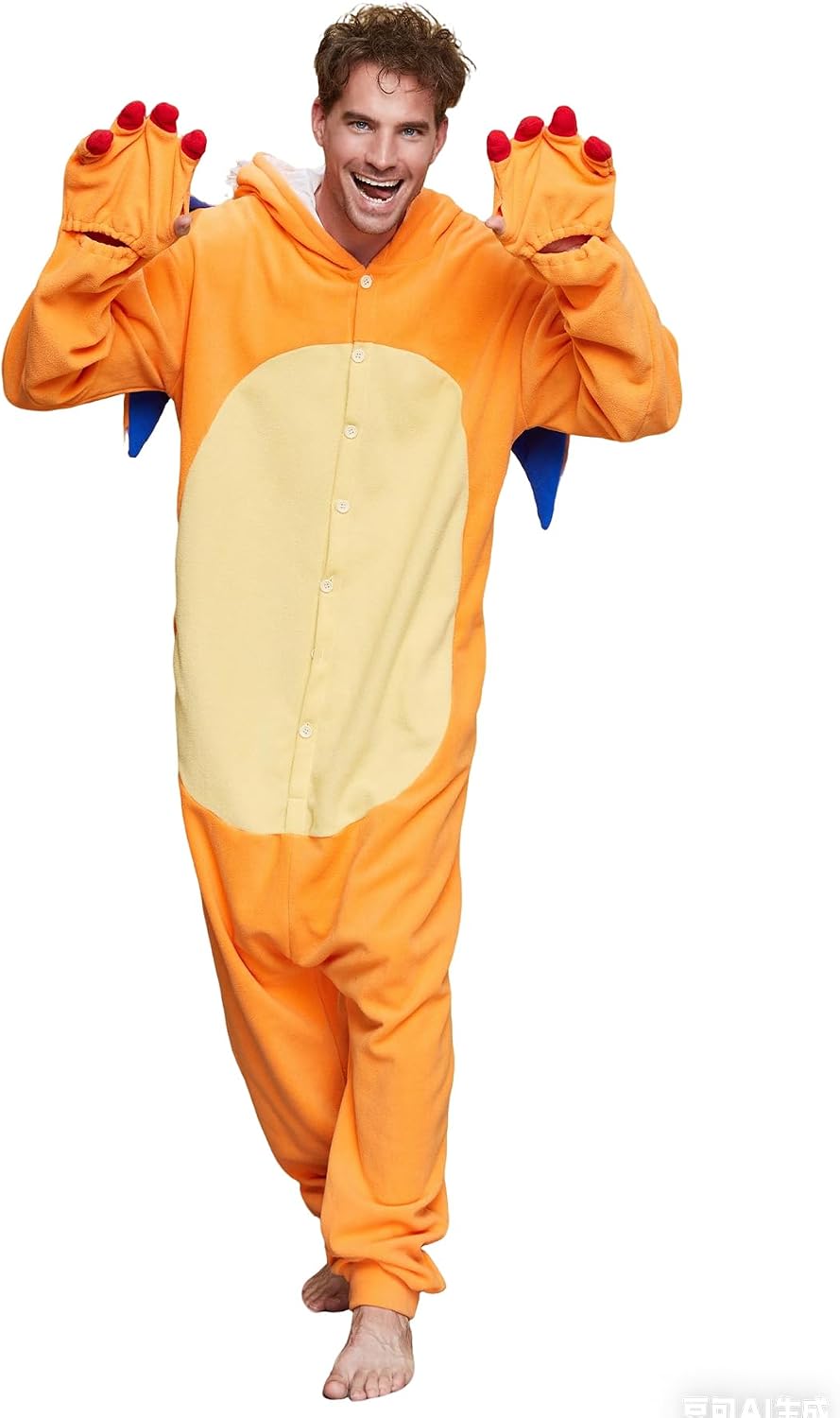 Dodheah Dragon Onesie Adult Animal Cosplay Costume Anime Cartoon Jumpsuit Christmas Halloween Pajamas for Men Women Teens