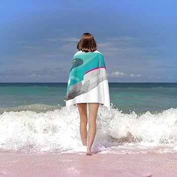 Amazon｜バスタオル 東北新幹線のはやぶさ マイクロファイバー タオル