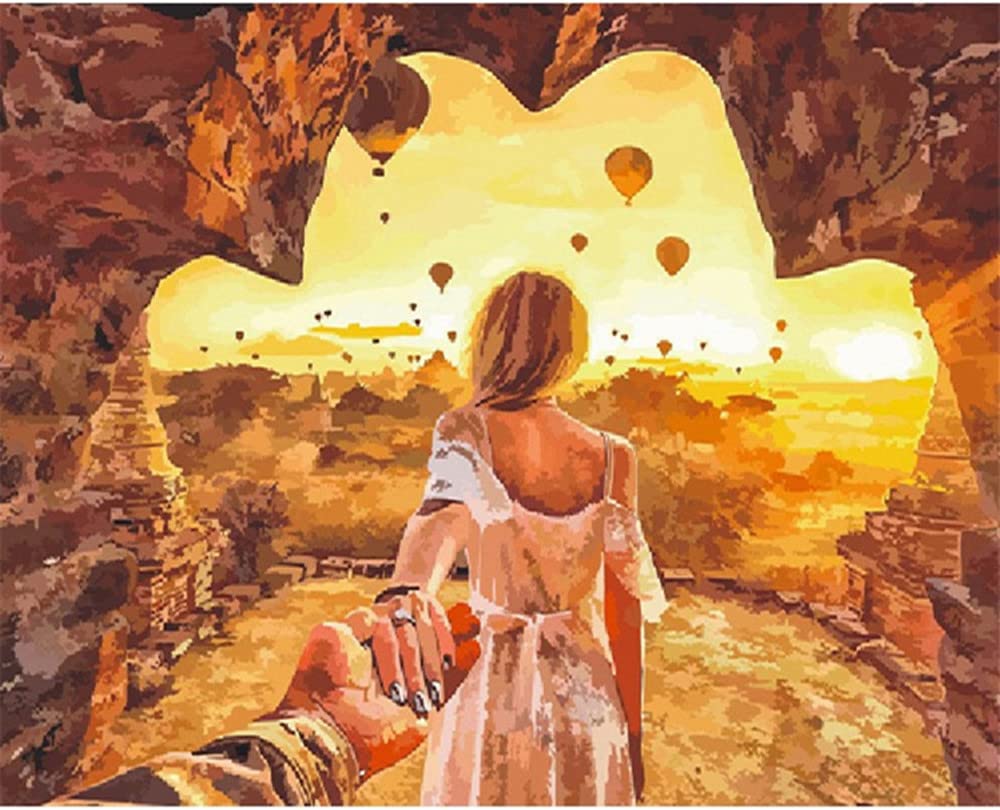 MMAHD Diamond Painting Kits for Adults,DIY 5D Round Full Drill Landscape Couple Diamond Art, Perfect for Relaxation and Home Wall Décor(11.8×15.8Inches)