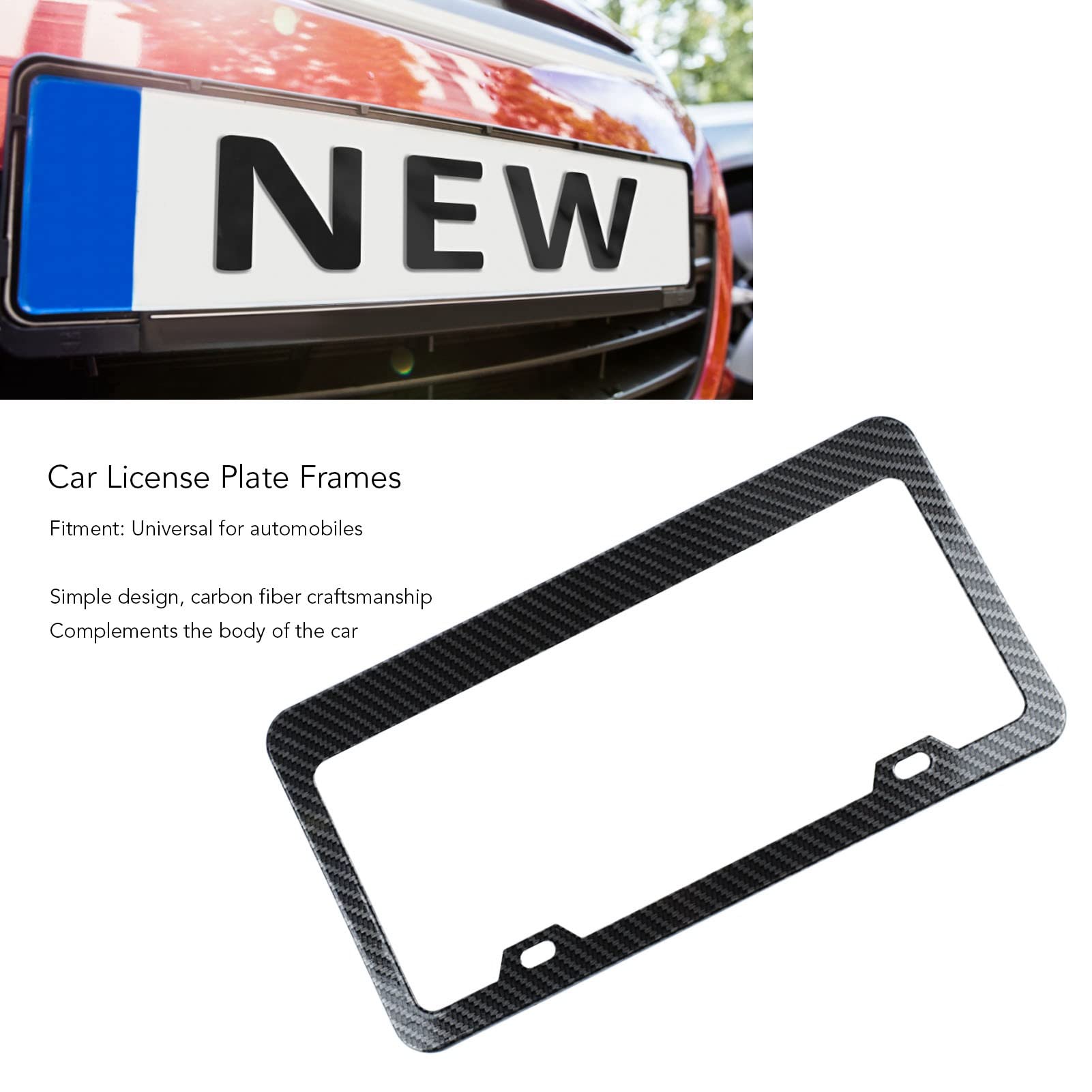 Cornice targa 2 pezzi Accessori per auto universali
