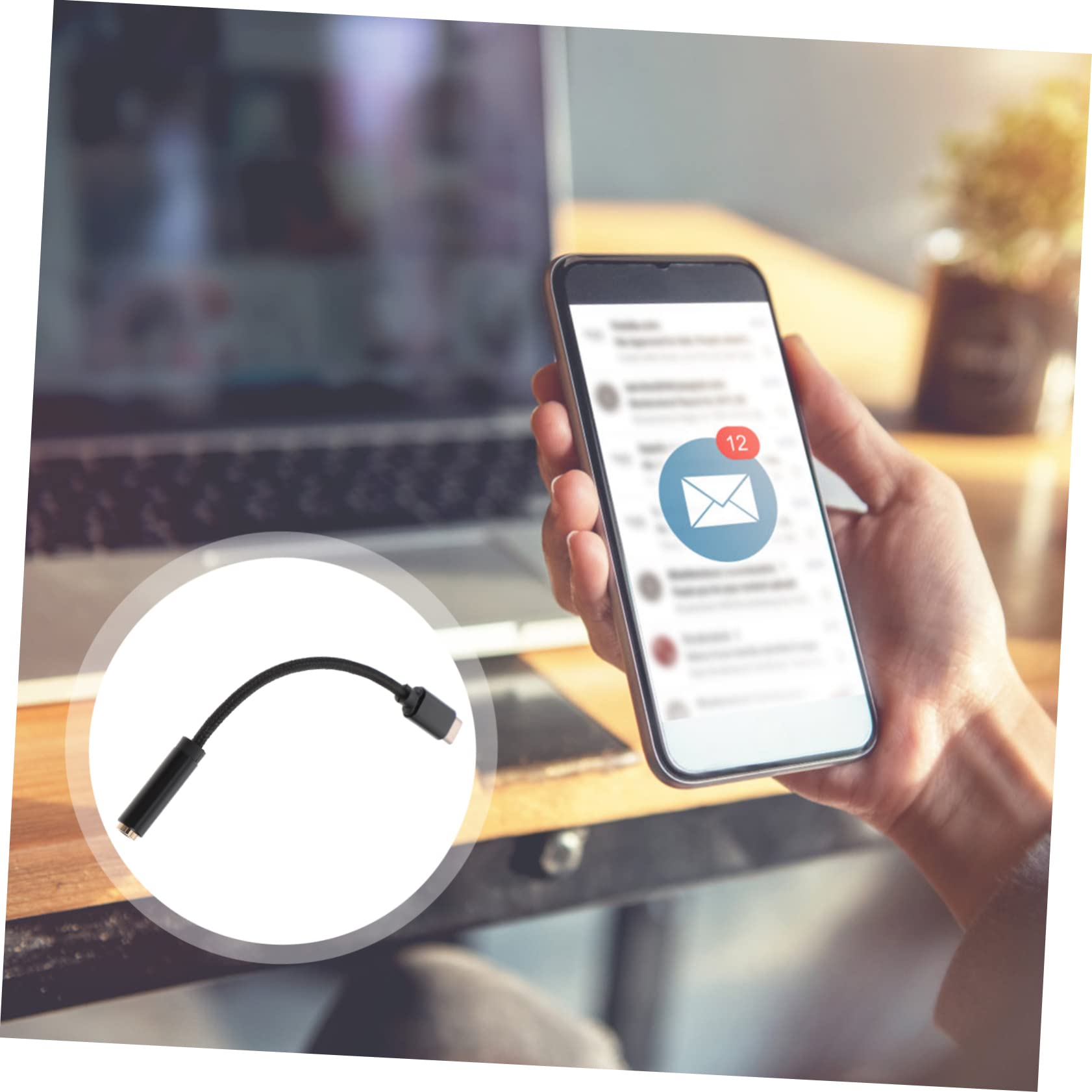 DOITOOL 3stücke Type- Adapter Für Kopfhörer Hochwertiges Audio-Kabel Tragbar Langlebig Für Smartphones Tablets Und Laptops