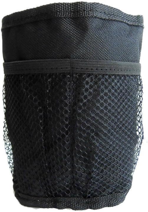 Little Sporter Waterproof Mesh Bag, Bicycle Saddle Bag, Bottle Bag with Bottle Holder, for pram, , Tray, Wheelchair, Rollator, Holder, Black