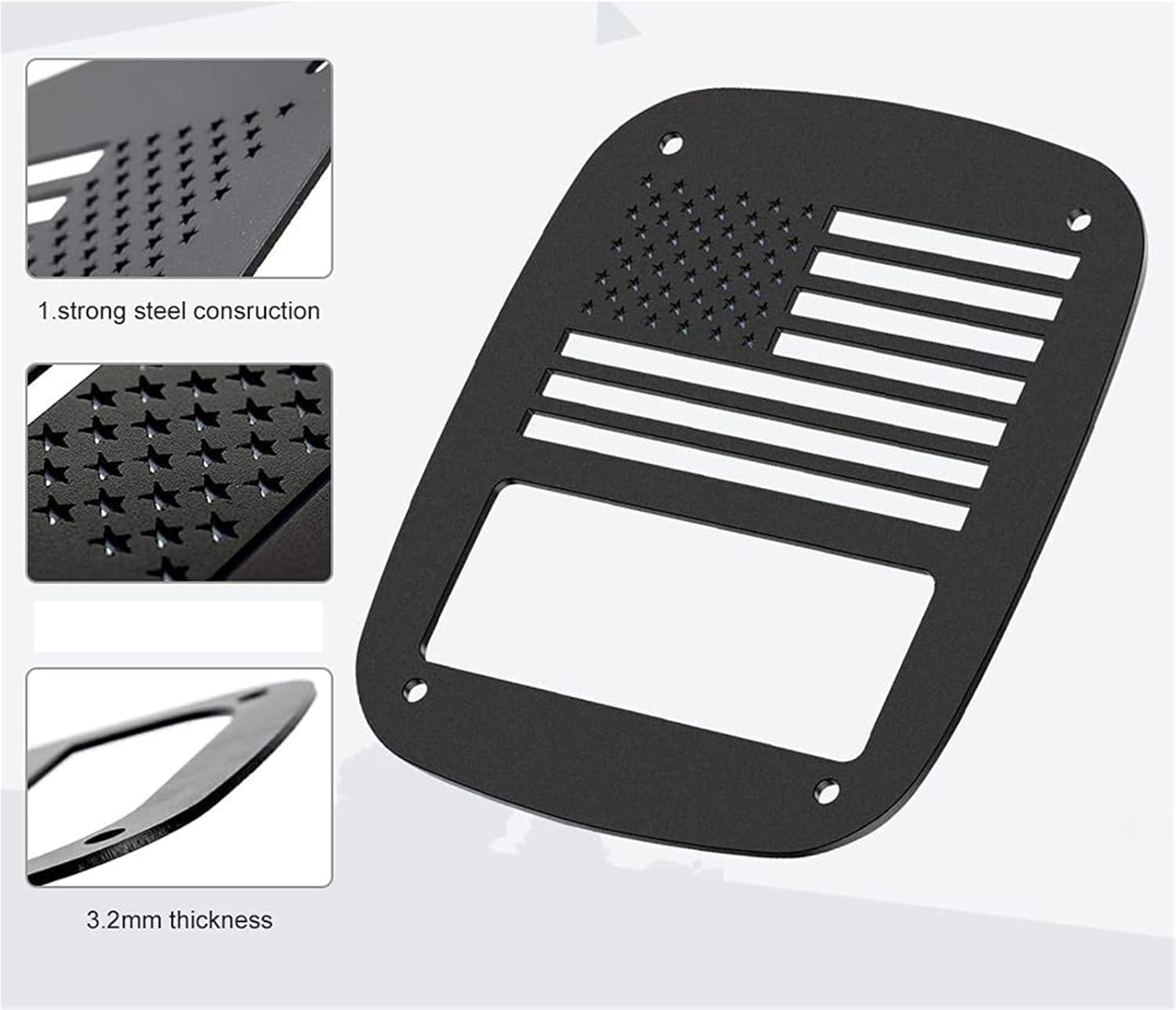 Rear Tail Light Guard Cover Compatible For Jeep Wrangler TJ YJ 1987-2006 Led Fog Brake Lights Protector Frame Exterior Accessories