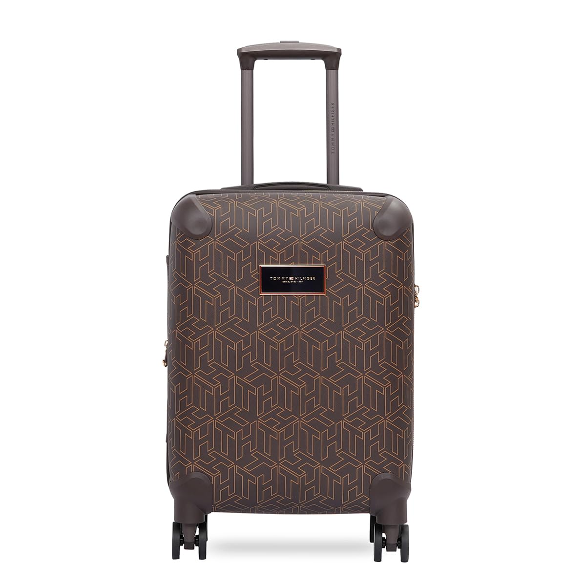 Jazz Cabin Soft Luggage - Brown |Check-in Trolley Bag with TSA Lock | 360° Spinner Double Wheels | Telescopic Handle | Expandable | Polyester Shell Suitcase | 42L Capacity | 56cm-image-19