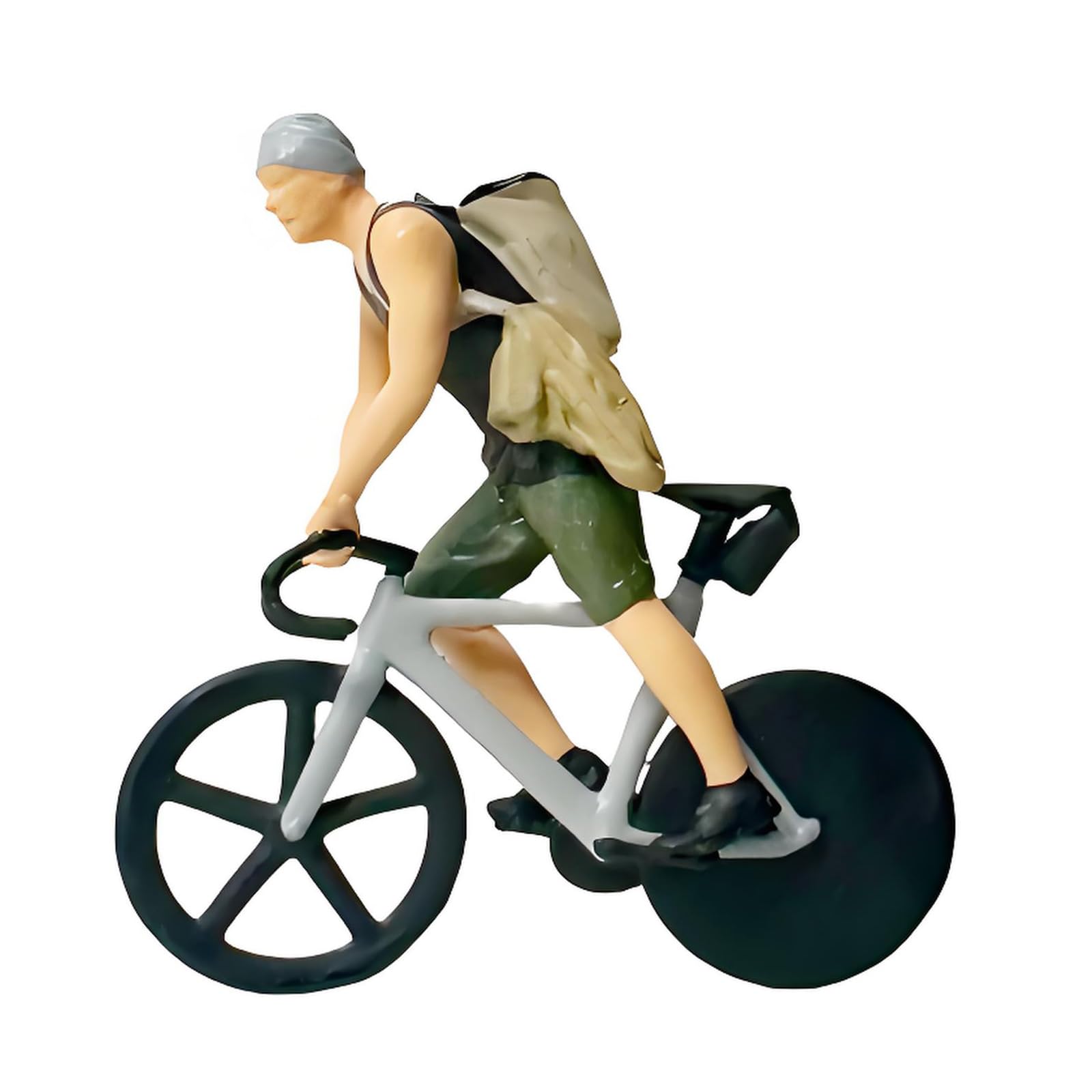 Hredyqw 1:64 Scale Cycling Figure Miniature Resin Model Decorative Figures Set Resin Texture for Home Decoration and
