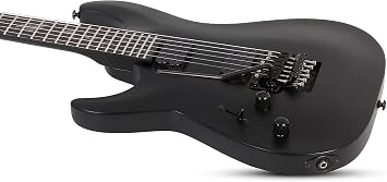 Schecter Damien-6 FR LH Left-Handed Electric Guitar - Satin Black