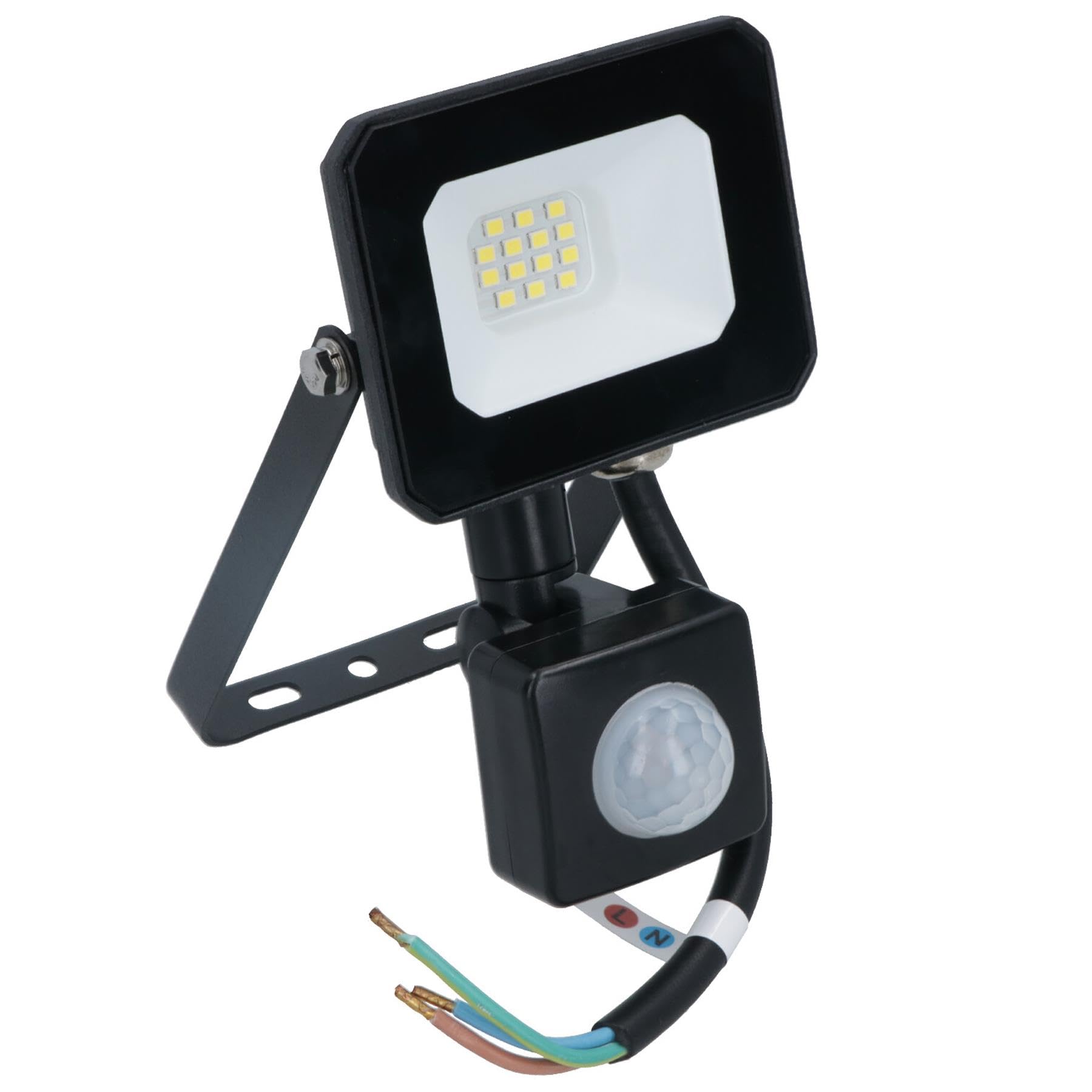 AB Tools 10 Watt LED Mini Floodlight Garden Lighting 800 Lumens IP65 + Motion Sensor
