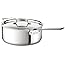 All-Clad 4206 Stainless Steel Tri-Ply Bonded Dishwasher Safe Deep Saute Pan with Lid / Cookware, 6-Quart, Silver