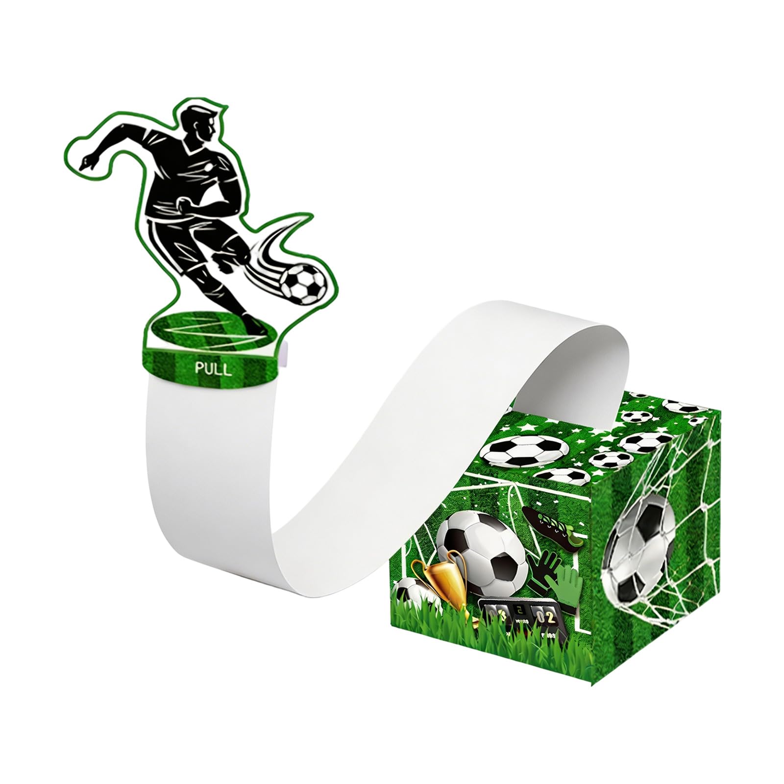 NEWFT Sports Themed Birthday Cash Pull Box Exciting Present For Childrens Football Celebration Decor