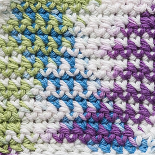 Image of Lily Sugar 'N Cream The Original Ombre Yarn, 2oz, Gauge 4 Medium, 100% Cotton, Fruit Punch - Machine Wash & Dry