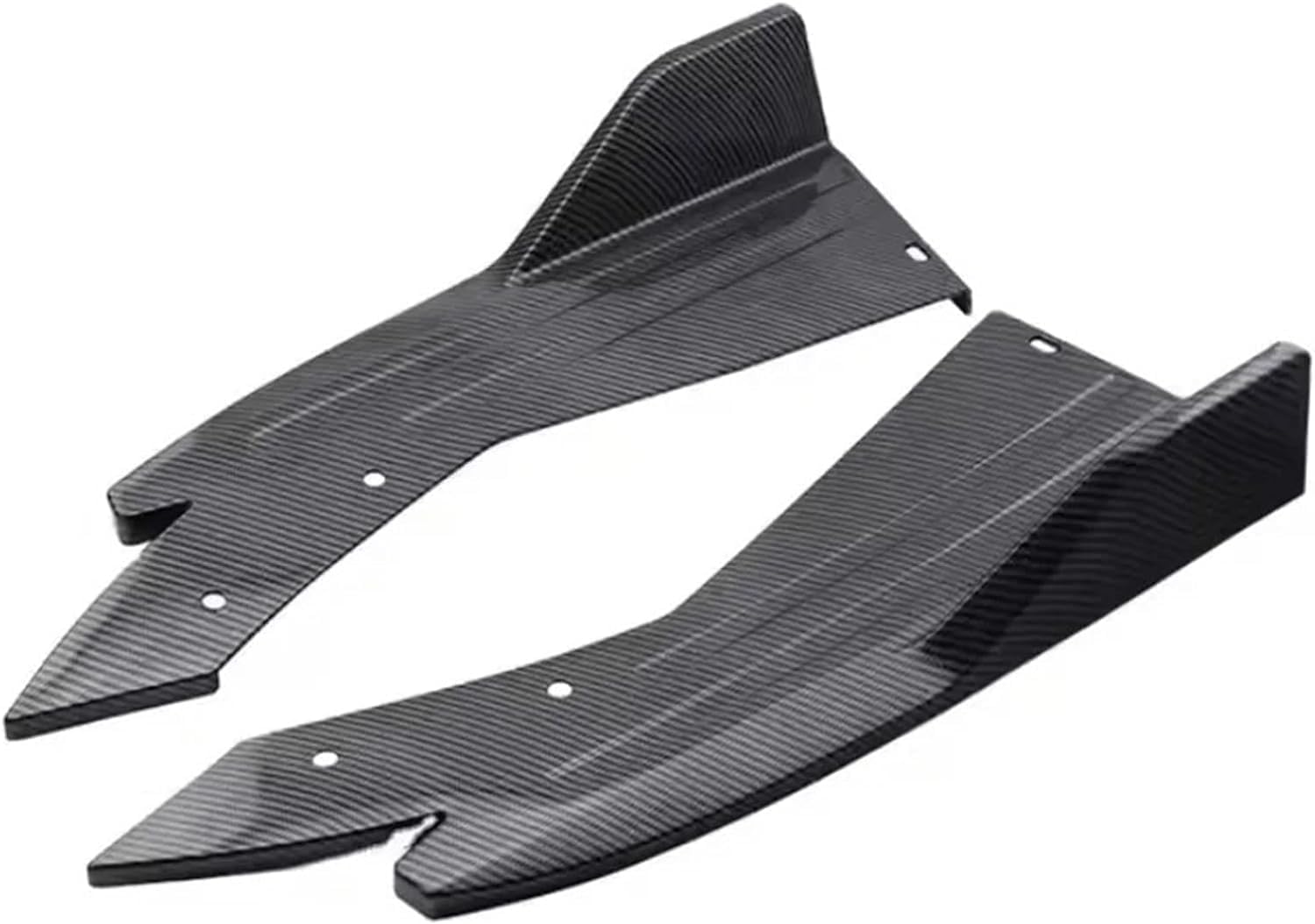 GUOQINGYUANHANG 2Pcs Rear Bumper Lip Spoiler Diffuser for INFINITI Q50 (2013 ONWARDS), Rear Splitter Fins, Stylish Carbon Fiber Finish Exterior Kit