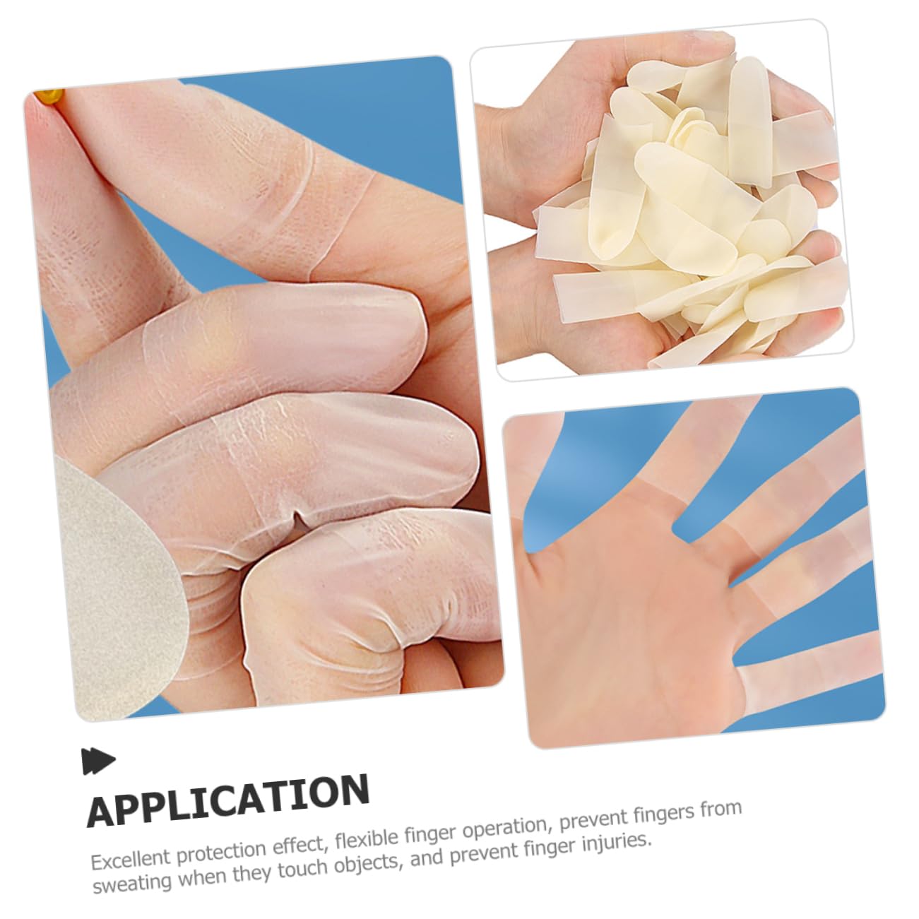 Healeved Covers for Wounds Anti-static Protectors Glove 100pcs Large Size Protective