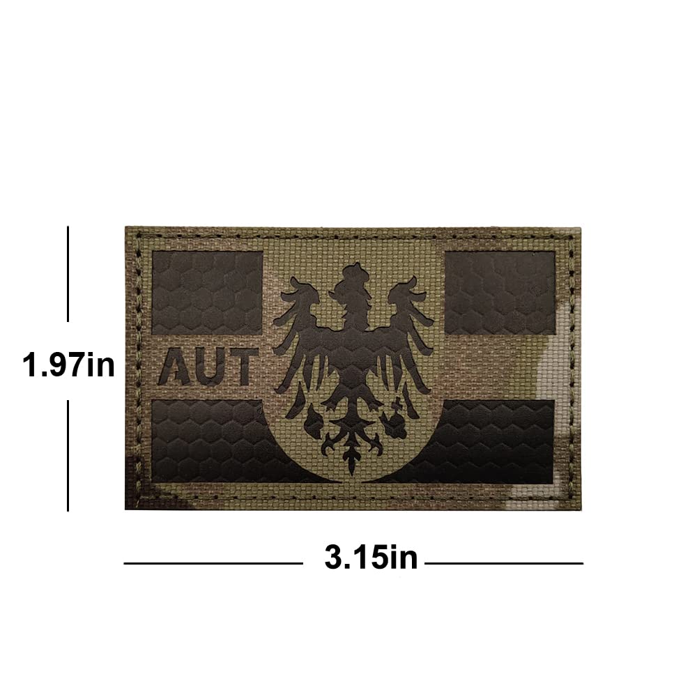 Toppa con bandiera austriaca - Italia