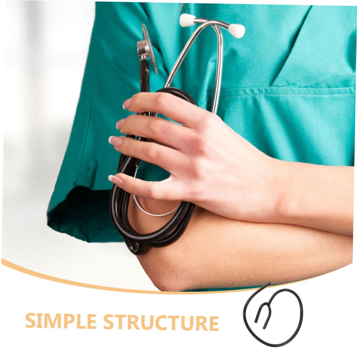 HEALLILY 3pcs Non-Medical Non-Medical Non-Medical Stethoscope Extension Tubing Replacement Tube PVC Fitting