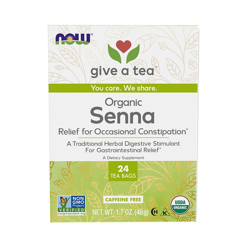 NOW Foods Organic Senna Tea - 24 Tea Bags