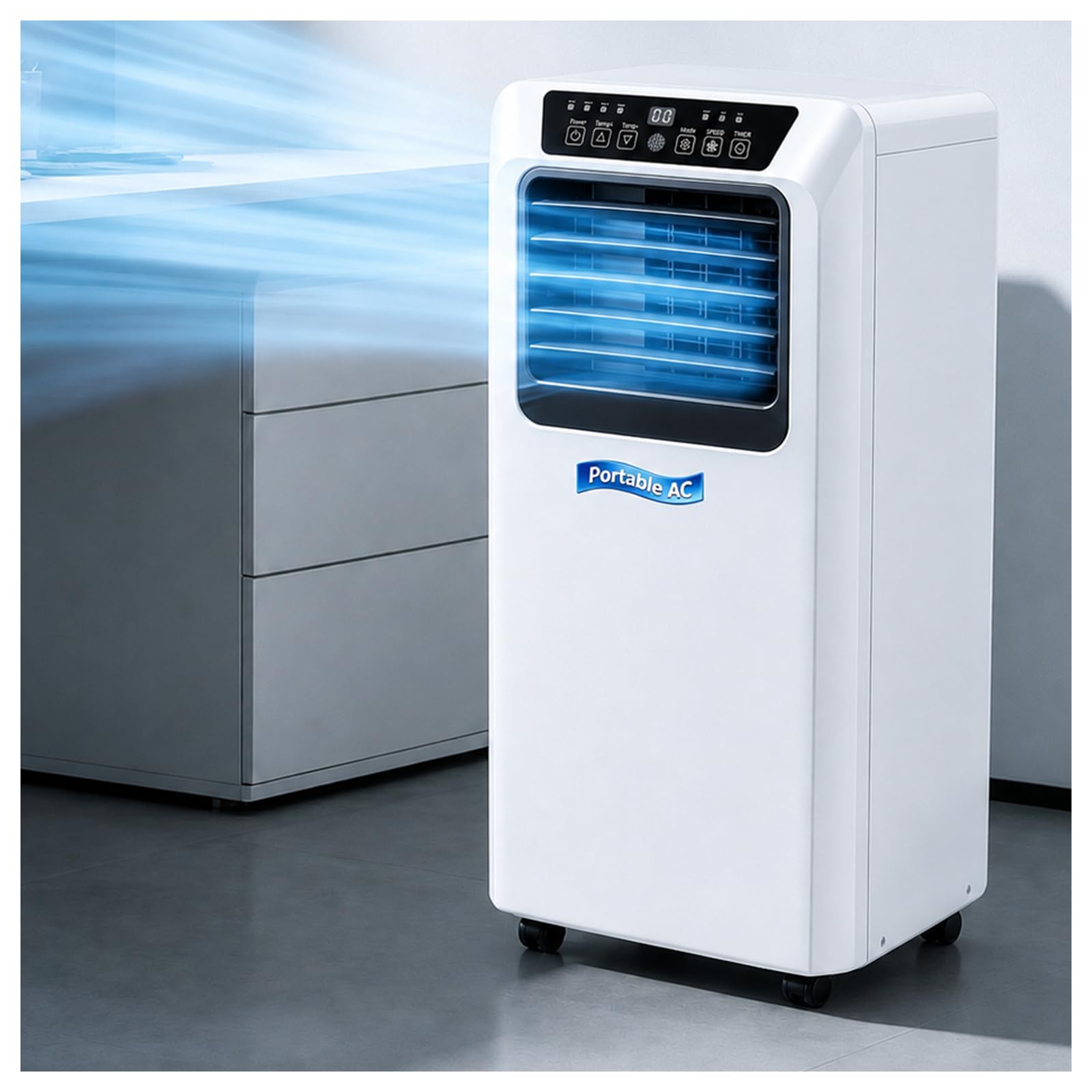Portable ac unit with Remote Control & 24-Hour Timer (9000BTU)