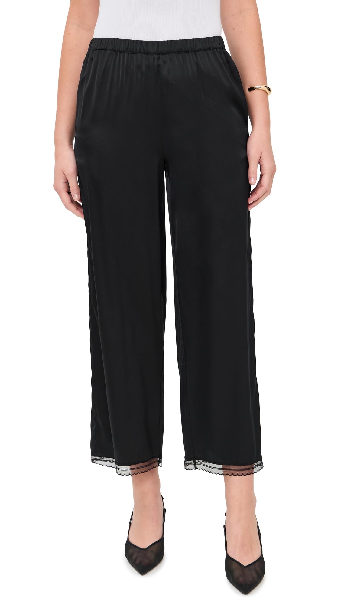 STAUD Womens Kirby Silk Pants