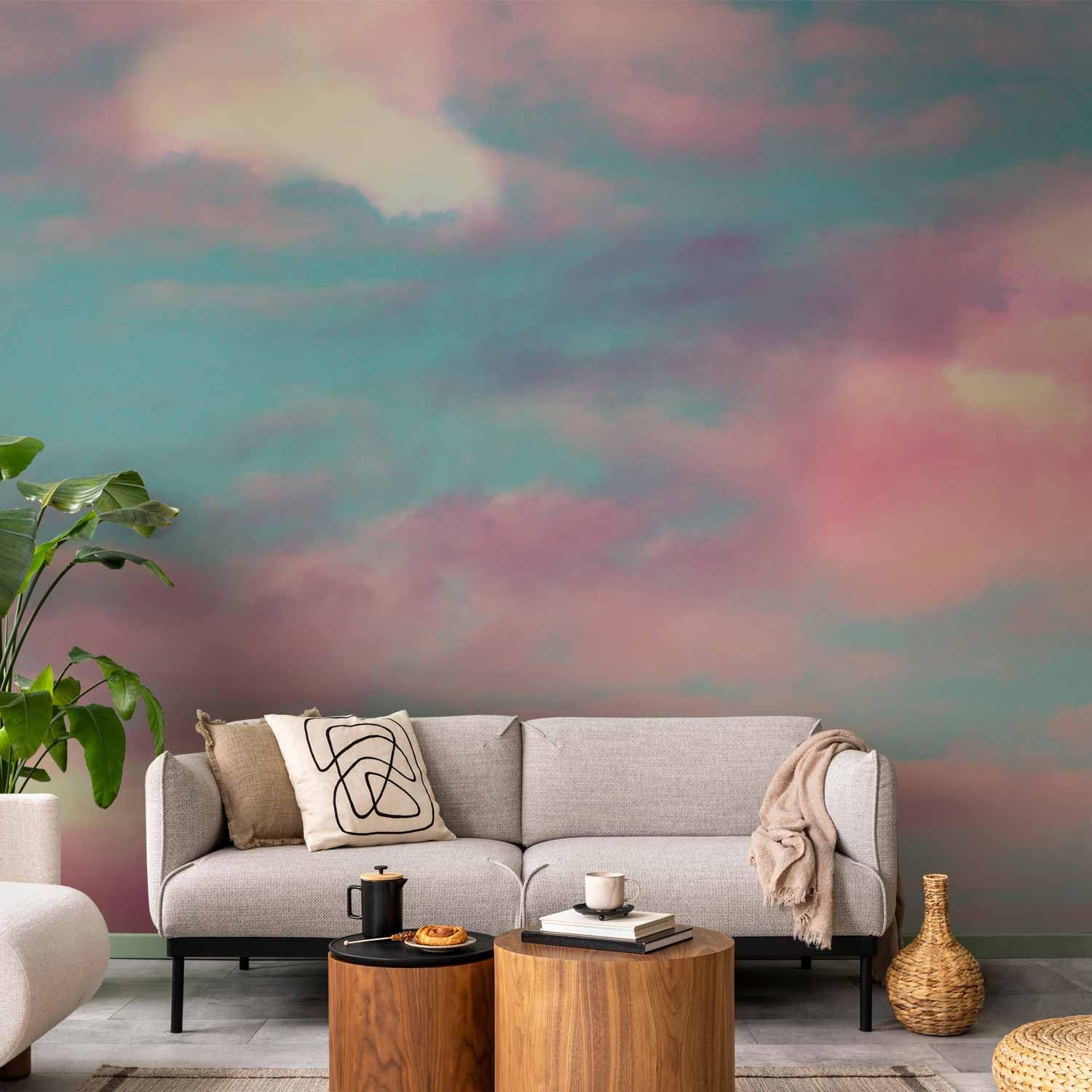 murando Fotomurales Autoadhesivos Cielo Nuben 392x280 cm Papel Pintado | Decoración de Pared Murales Pegatina decorativos adhesivos 3d Fotográfico Abstracto como pintado