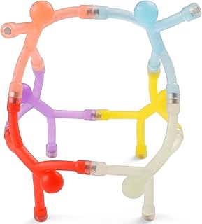 Pack of 6 Mini Man Fridge Magnets - Funny Magnets Kids Toy, Magnetic Mini Male Rubber Sensory Fidget Toys for Kids, Fridge Magnets, Autism & ADHD Gift