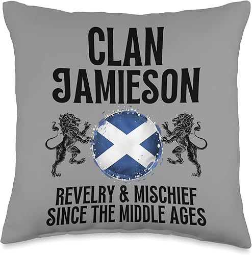 Miniatura 5 de Jamieson Clan Scottish Family Name Scotland Heráldica - Almohada de 18 x 18 pulgadas, multicolor