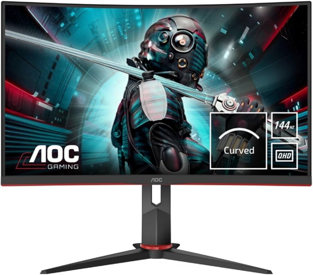 AOC Gaming CQ27G2U - 27 inch QHD Curved Monitor,144Hz, 1ms