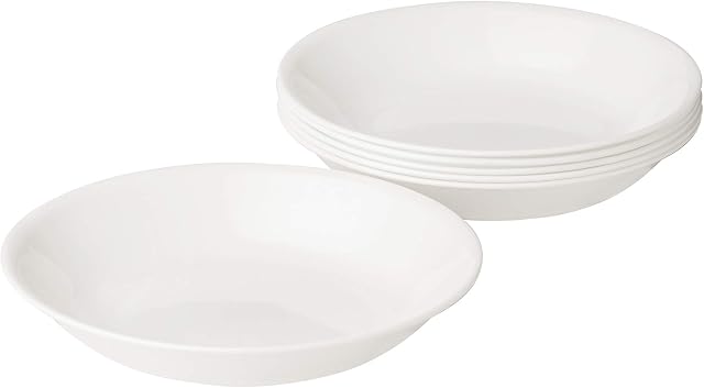 Corelle 1117151 20oz Small Meal Winter Frost White 20-Ounce Bowl Set, Glass