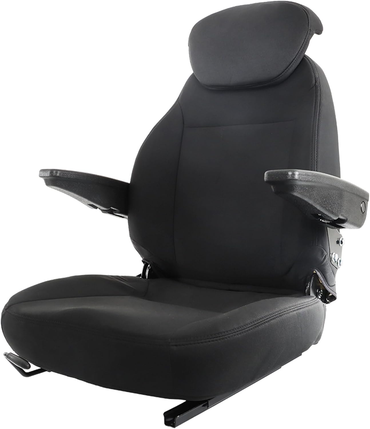 GXYWADY Seat Assembly with Headrest KM440 440000BK 603763 Replacement for New Holland Loader Backhoe 555 555A 555B 555C 555D 555E 575D