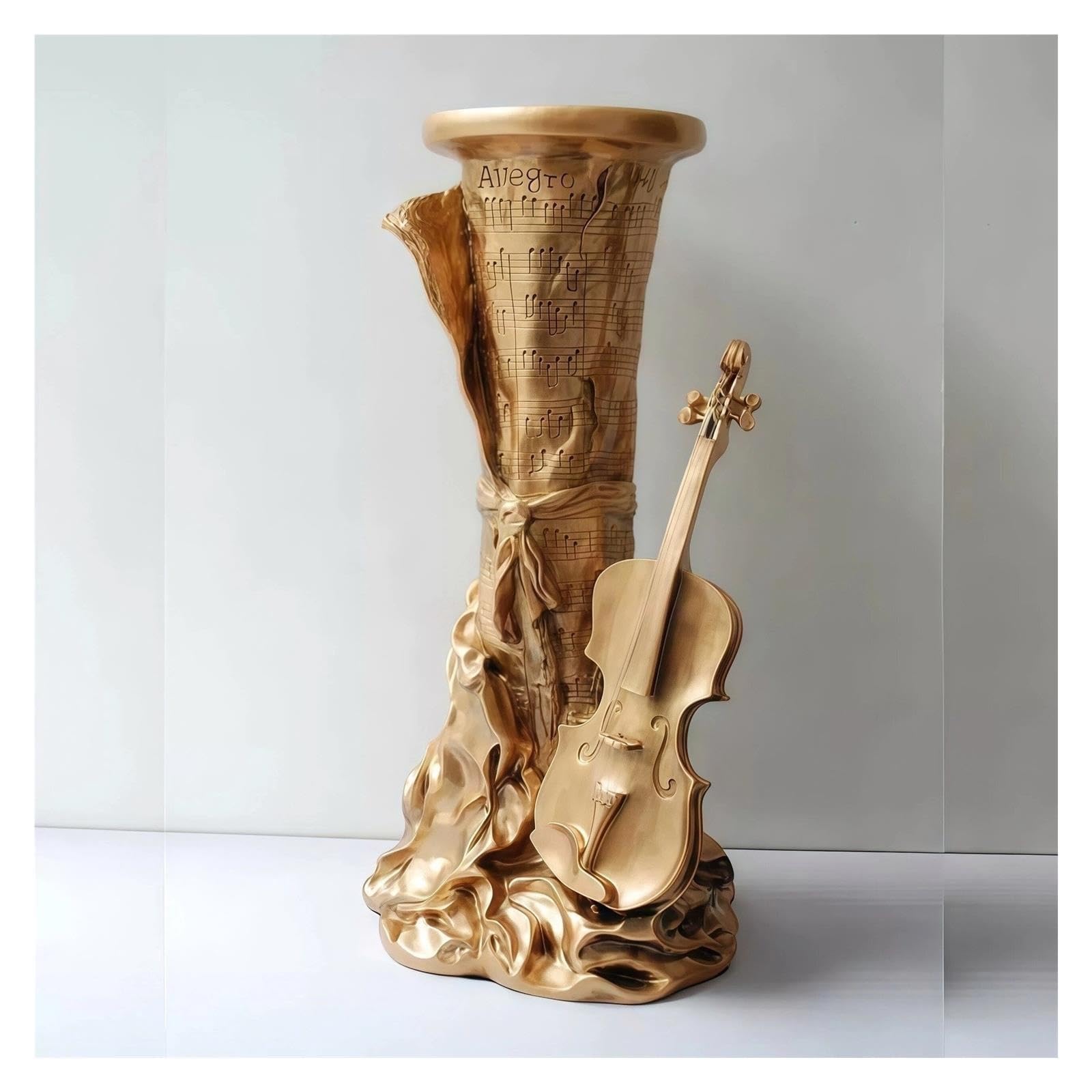 Reloj de abuelo Reloj de piso Cuarzo Escultura silenciosa de estilo europeo
