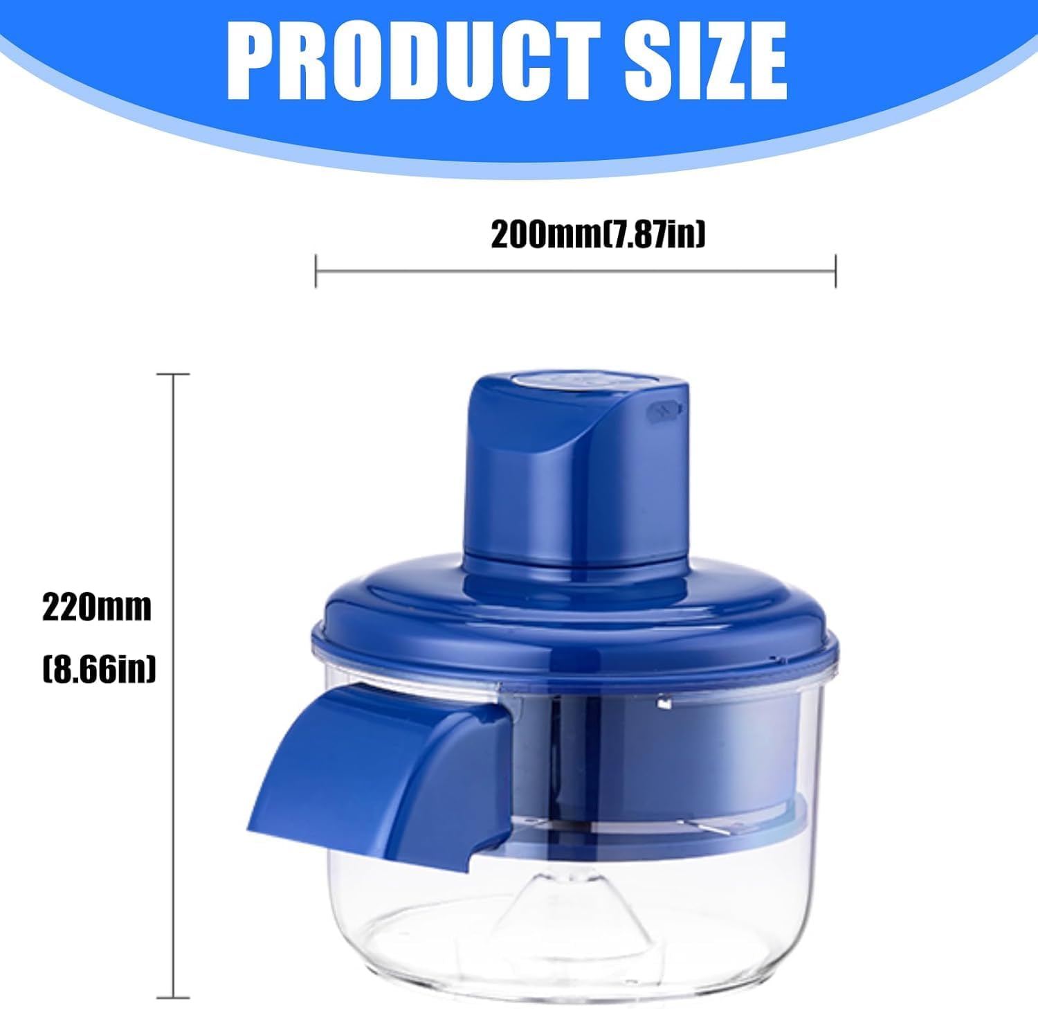 2025 New Automatic Peeling Machine for Fruits and Vegetables, Multipurpose Grape Peeling Machine Garlic Peeler Skin Remover Tool for Small Fruits, Effortless Peeling for Home Kitchen (Blue)