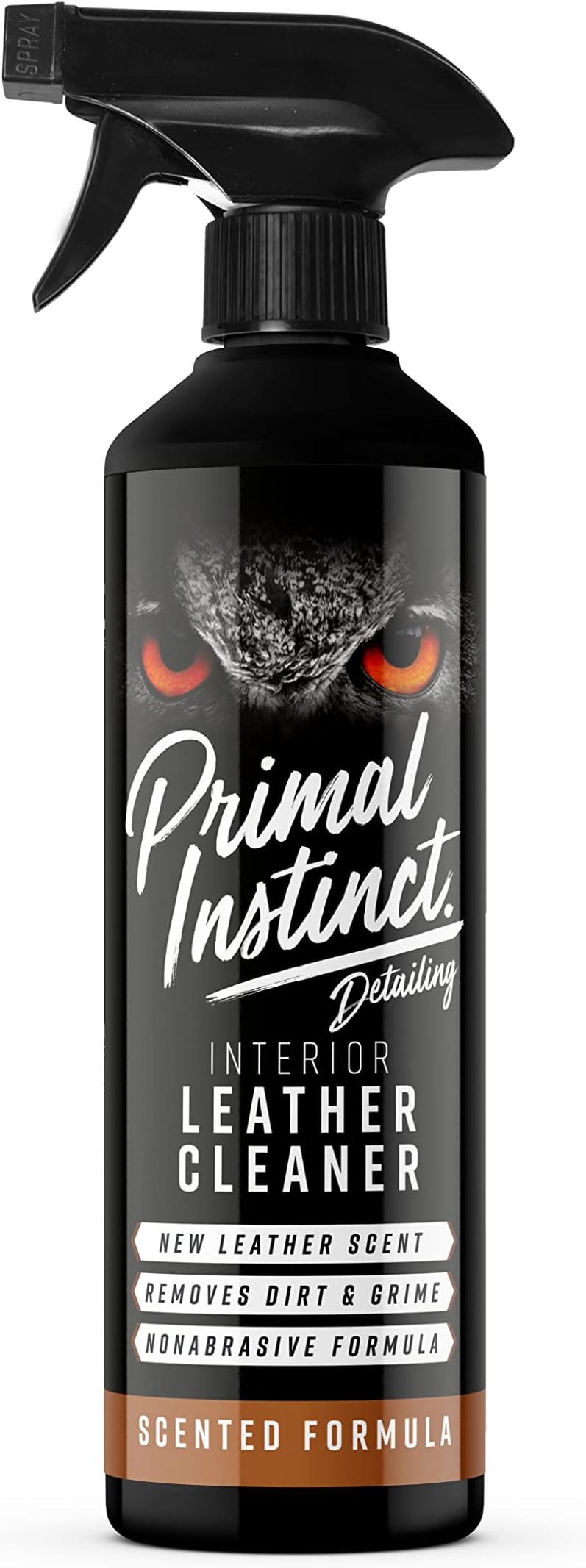 Primal Instinct - Car Leather Cleaner - Interior Leather Restorer & Conditioner for Car Seats, Dashboards, Door Panels - Non-Greasy Formula Cleans, Softens & Protects - 500ml