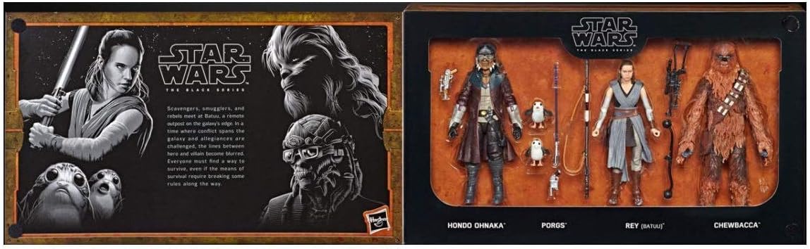 Hasbro Disneyland Star Wars Galaxy's Edge Black Series Smugglers Run 6" Figure 4-Pack Theme Park Exclusive