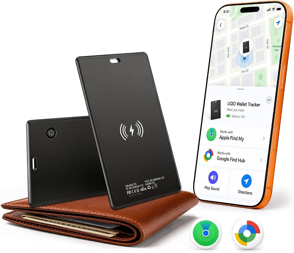 지갑 트래커 카드, 애플 Find My 또는 Google Find Hub와 호환 — 사진 1
