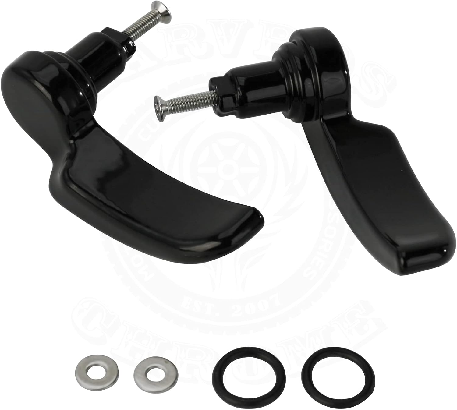 Black Aluminum Lid Lifter Fits for HD Saddle Bags Latch Levers Compatible with 2014-2023 Street Glide, Road King Special, Road Glide Special, Ultra Limited Hard Bags
