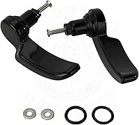 Vista 6 de Elevador de tapa de aluminio negro para bolsas de sillín HD, palancas de pestillo compatible con Street Glide, Road King Special, Road Glide