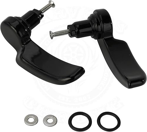 Miniatura 6 de Elevador de tapa de aluminio negro para bolsas de sillín HD, palancas de pestillo compatible con Street Glide, Road King Special, Road Glide