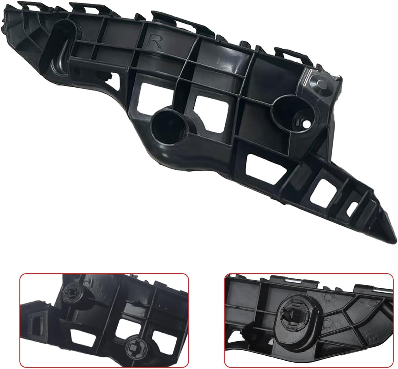 521450E080 521460E060Front Left & Right Side Bumper Bracket Retainer Bumper Holder For Highlander 2014-2019 52145-0E080 52146-0E060 2 PCS